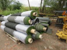 3 X PALLETS OF QUALITY GRADE ASTRO TURF GRASS MATTING, PART ROLLS AS SHOWN IN IMAGES. THIS LOT IS S