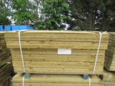 LARGE PACK OF PRESSURE TREATED FEATHER EDGE FENCE CLADDING TIMBER BOARDS: 1.50M LENGTH X 10CM WIDTH