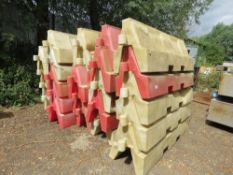 LARGE SIZED WATER FILLED PLASTIC BARRIERS, DIRECT FROM SITE CLEARANCE.