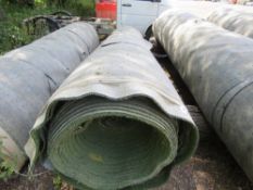 LARGE ROLL OF PRE USED ASTRO TURF MATTING 13FT WIDE APPROX.
