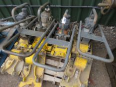 4 X PETROL ENGINED COMPACTION PLATES FOR SPARES/REPAIR.