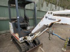 BOBCAT X 320 MINI EXCAVATOR. 3 X BUCKETS, 2413 REC HOURS. DIRECT FROM LOCAL CUSTOMER WHO IS SELLING
