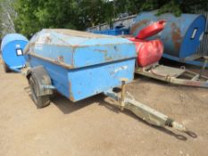 WESTERN TRAILERS COFFIN SHAPED BUNDED DIESEL BOWSER, 950LITRE CAPACITY APPROX PN:FB11. LOT LOCATI