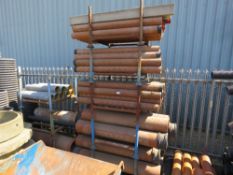 8 X STILLAGES OF CLAY DRAINAGE PIPES. LOT LOCATION: SS13 1EF, BASILDON, ESSEX.