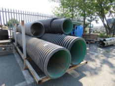 5 X ASSORTED DRAINAGE / CULVERT PIPES 5-12FT LENGTH APPROX. LOT LOCATION: SS13 1EF, BASILDON, ESSEX.