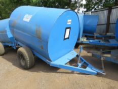 TRAILER ENGINEERING 500 GALLON SINGLE AXLED BUNDED DIESEL BOWSER WITH HAND PUMP, HOSE AND GUN. PN:FB