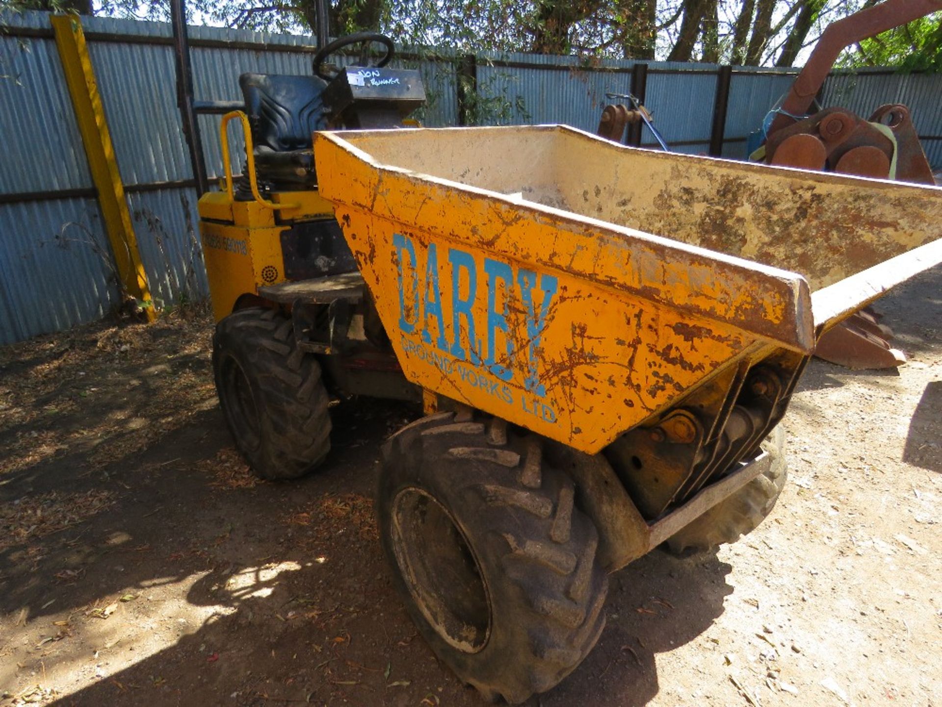 BENFORD TEREX HIGH TIP DUMPER. WHEN TESTED WAS SEEN TO TURN OVER BUT NOT STARTING...