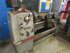 COLCHESTER TRIUMPH 2000 LARGE GAP BED LATHE WITH SPARE CHUCK AS SHOWN. 3 PHASE POWERED.
