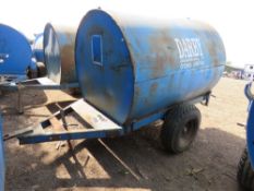 TRAILER ENGINEERING 500GALLON SINGLE AXLED BUNDED DIESEL BOWSER WITH HAND PUMP, HOSE AND GUN. PN:FB1