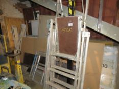 SET OF ZARGES STEP LADDERS. LOT LOCATION: SS13 1EF, BASILDON, ESSEX.