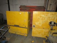 2 X LARGE YELLOW TOOL BOXES. LOT LOCATION: SS13 1EF, BASILDON, ESSEX.