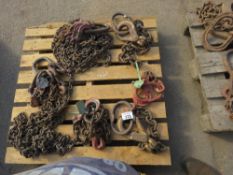 PALLET CONTAINING 6 X ASSORTED CHAINS. LOT LOCATION: SS13 1EF, BASILDON, ESSEX.