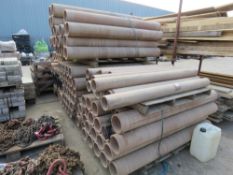 LARGE QUANTITY OF CLAY DRAINAGE PIPES PLUS 2 X STILLAGES OF FITTINGS AND JOINERS ETC. LOT LOCATION: