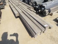 ASSORTED TIMBER POSTS 6FT -16FT APPROX. LOT LOCATION: SS13 1EF, BASILDON, ESSEX.