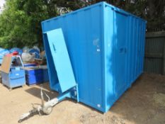 GROUNDHOG TOWED WELFARE UNIT WITH KITCHEN AREA, TOILET AND DRYING AREA PLUS A DIESEL GENERATOR. WHEN