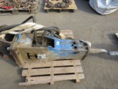 TECNA 1300H EXCAVATOR MOUNTED HYDRAULIC BREAKER, YEAR 2019, 45MM PINS. LOT LOCATION: SS13 1EF, BASI