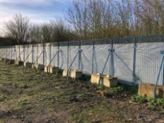 LARGE QUANTITY OF POLMIL RELOCATABLE HIGH SECURITY FENCE SYSTEM PANELS AND ASSOCIATED EQUIPMENT