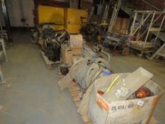 5 X PALLETS OF ASSORTED SMALL PLANT ITEMS AND PARTS. LOT LOCATION: SS13 1EF, BASILDON, ESSEX.