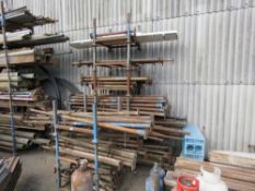 9 X STILLAGES CONTAINING ACROW TYPE SUPPORT PROPS. LOT LOCATION: SS13 1EF, BASILDON, ESSEX.