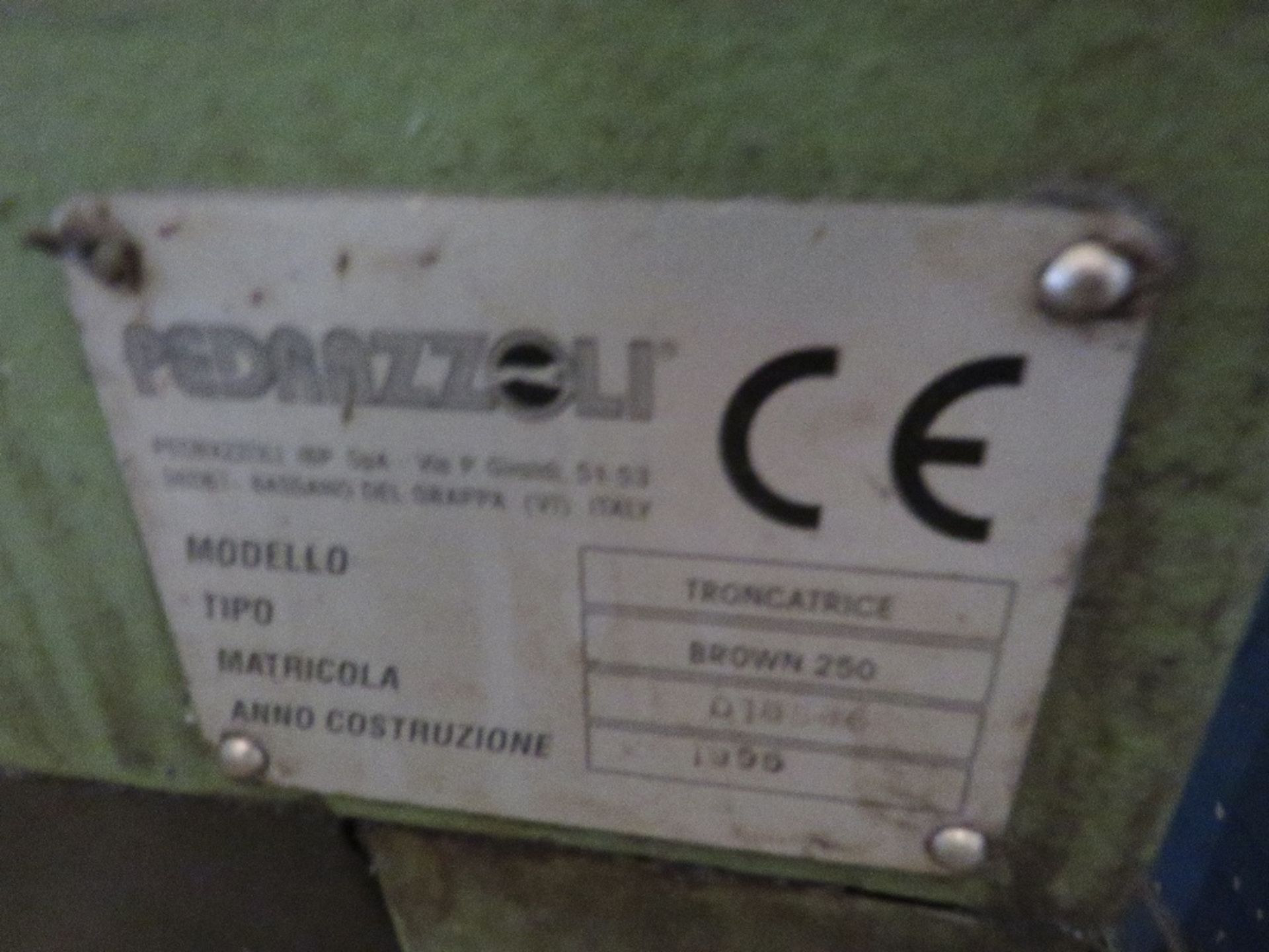 PEDAZZOLI TRONCATRICE METAL CUTTING SAW, 3 PHASE POWERED. LOT LOCATION: SS13 1EF, BASILDON, ESSEX - Image 3 of 7