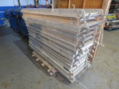 STACK OF 13 X SCAFFOLD TOWER BOARDS. LOT LOCATION: SS13 1EF, BASILDON, ESSEX.