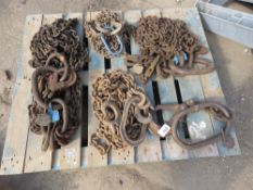 PALLET CONTAINING 5 X ASSORTED CHAINS. LOT LOCATION: SS13 1EF, BASILDON, ESSEX.