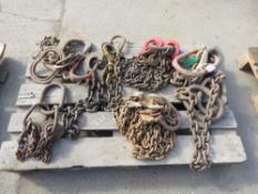 PALLET CONTAINING 7 X ASSORTED CHAINS. LOT LOCATION: SS13 1EF, BASILDON, ESSEX.