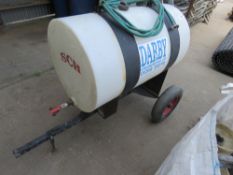 TOWED MINI WATER BOWSER FOR COMPACT TRACTOR ETC. LOT LOCATION: SS13 1EF, BASILDON, ESSEX.