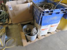 PALLET OF WELDING CABLES, CABLES ETC