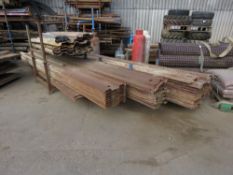 3 X STILLAGES CONTAINING TRENCH SUPPORT / PILING SHEETS, 7FT - 16FT APPROX. LOT LOCATION: SS13 1EF,