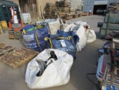 9 X BULK BAGS CONTAINING ASSORTED PIPE FITTINGS AND MANHOLE COVERS ETC. LOT LOCATION: SS13 1EF, BAS