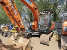 DOOSAN DX140LC-3 YEAR 2014 BUILD, 4NO BUCKETS, 6552 REC HOURS. SN:DWBCEBBJED0050225. WHEN TESTED WA