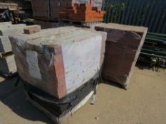 3 X PACKS OF HAVANT RED BRICKS PLUS A PART PACK. LOT LOCATION: SS13 1EF, BASILDON, ESSEX.