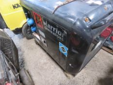 BLACK DIESEL ENGINED GENERATOR, 5.5KVA APPROX. BATTERY LOW, UNTESTED.