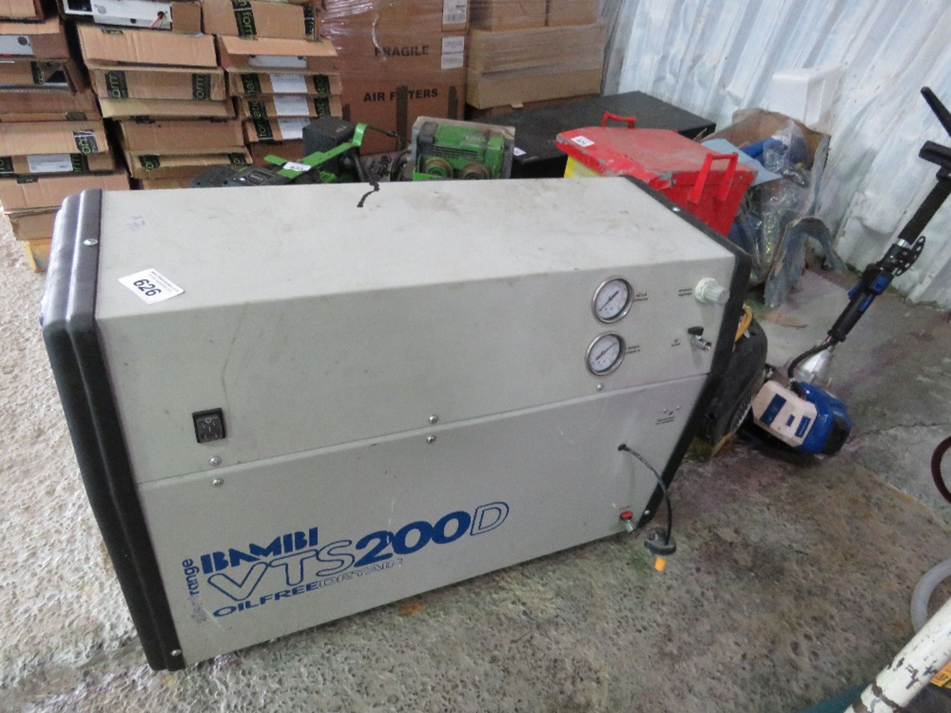 BMBI VTS200D OIL FREE DRY AIR UNIT. SOURCED FROM COMPANY LIQUIDATION. THIS LOT IS SOLD UNDER THE AUC