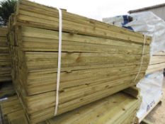 LARGE PACK OF TREATED FEATHER EDGE CLADDING FENCE TIMBER BOARDS 1.5 METRE LENGTH X 100MM WIDTH APPRO