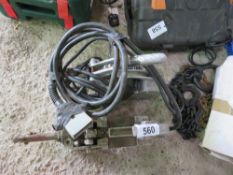 2 X 240VOLT POWERED HAND HELD SPOT WELDERS. THIS LOT IS SOLD UNDER THE AUCTIONEERS MARGIN SCHEME, TH
