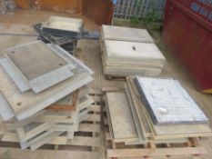 4 X PALLETS OF MANHOLES SURROUNDS AND TOPS. LOT LOCATION: EMERALD HOUSE, SWINBORNE ROAD, SS13 1EF,