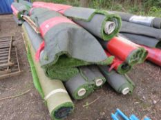 2 X PALLETS OF MAINLY LONG LENGTH HIGH QUALITY ASTRO TURF / FAKE GRASS, UNUSED. ROLL END AND SURPLUS