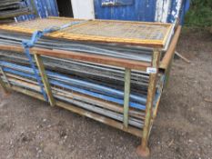 1 X LARGE STILLAGE OF SCAFFOLD SAFETY MESH PANELS, 8FT X 4FT APPROX.