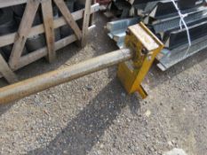 FORKLIFT MOUNTED CARPET TUBE SPIKE, 13FT LENGTH APPROX ON 16" CARRIAGE.