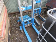 LARGE GENIE LIFT FORKLIFT UNIT WITH COUNTER BALANCE WEIGHT.