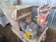 HINOWA HP800 PETROL ENGINED TRACKED DUMPER. BEEN STOOD FOR SOME TIME, UNTESTED, MAY REQUIRE ATTENTI