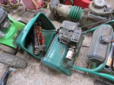 SUFFOLK PUNCH MOWER WITH BOX: INCLUDES CYLINDER AND SCARIFIER CASSETTES.OWNER RETIRING THIS LOT I