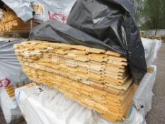 SMALL PACK OF UNTREATED SHIPLAP TIMBER BOARDS 1.55METRE LENGTH X 95MM APPROX.