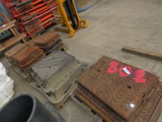 3 X PALLETS OF STEEL MANHOLE SURROUNDS AND COVERS. LOT LOCATION: EMERALD HOUSE, SWINBORNE ROAD, SS