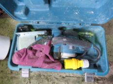 MAKITA 110VOLT POWERED PLANER. THIS LOT IS SOLD UNDER THE AUCTIONEERS MARGIN SCHEME, THEREFORE NO