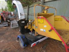 VERMEER PROFESSIONAL TOWED CHIPPER. PETROL ENGINE. WHEN TESTED: TURNS OVER, NOT STARTING.