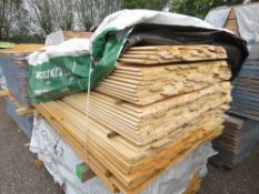 PACK OF UNTREATED SHIPLAP FENCE CLADDING TIMBER BOARDS, 1.83M LENGTH X 95MM WIDTH APPROX.