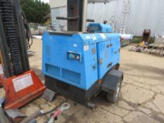VTI KUBOTA ENGINED LIGHTING TOWER WITH LINZ ALTERNATOR. UNTESTED. NO BATTERY . THIS LOT IS SOLD UNDE